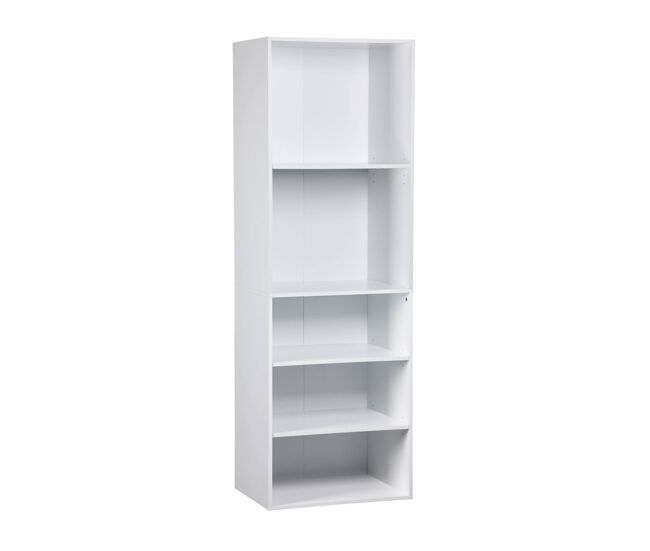 Módulo armario con 5 estantes blanco - 60x45x180 cm