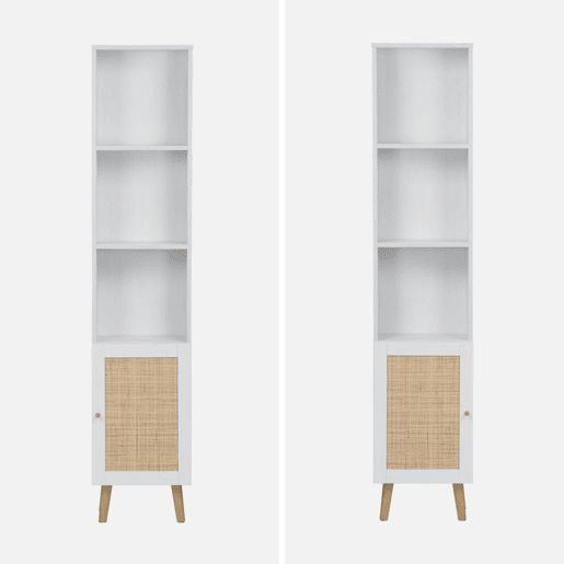 Coluna de arrumação da casa de banho, Boheme, Branco sujo, 35x25x167 cm