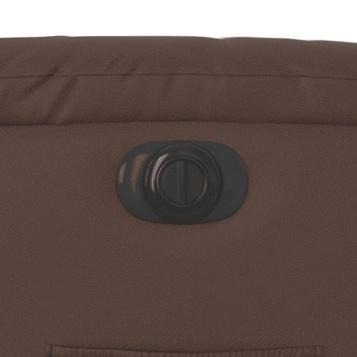 vidaXL Poltrona reclinável elétrica couro artificial castanho vidaXL Poltrona reclinável elétrica couro artificial castanho