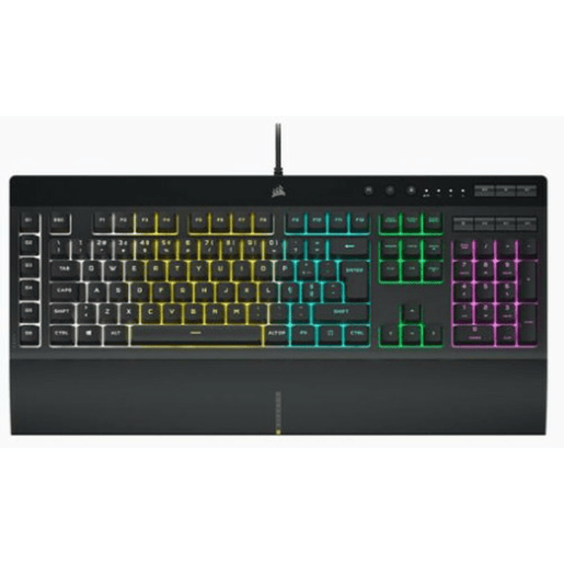 Teclado Corsair K55 RGB Pro Preto Qwerty espanhol QWERTY Teclado Corsair K55 RGB Pro Preto Qwerty espanhol QWERTY