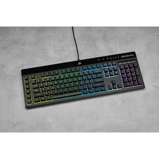 Teclado Corsair K55 RGB Pro Preto Qwerty espanhol QWERTY Teclado Corsair K55 RGB Pro Preto Qwerty espanhol QWERTY