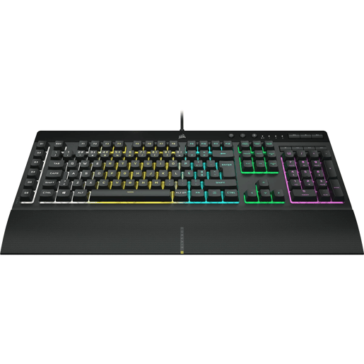 Teclado Corsair K55 RGB Pro Preto Qwerty espanhol QWERTY Teclado Corsair K55 RGB Pro Preto Qwerty espanhol QWERTY