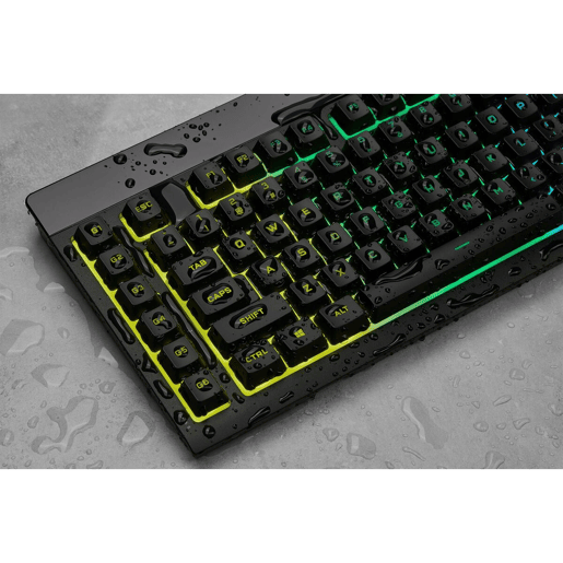 Teclado Corsair K55 RGB Pro Preto Qwerty espanhol QWERTY Teclado Corsair K55 RGB Pro Preto Qwerty espanhol QWERTY