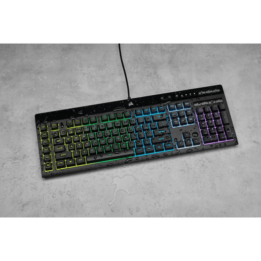 Teclado Corsair K55 RGB Pro Preto Qwerty espanhol QWERTY Teclado Corsair K55 RGB Pro Preto Qwerty espanhol QWERTY