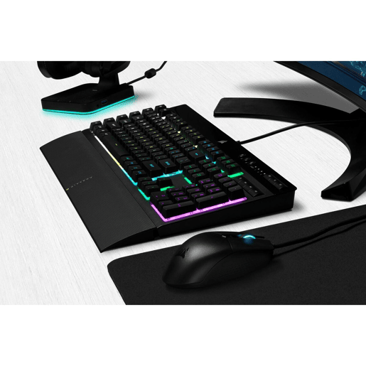 Teclado Corsair K55 RGB Pro Preto Qwerty espanhol QWERTY Teclado Corsair K55 RGB Pro Preto Qwerty espanhol QWERTY