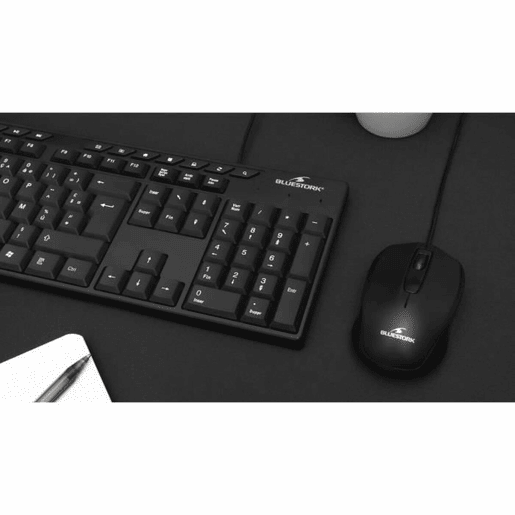 Teclado Bluestork MEDIA OFFICE Preto AZERTY