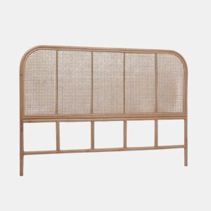 Cabeceira de vime natural e cana, Sumatra, 160x3x110 cm