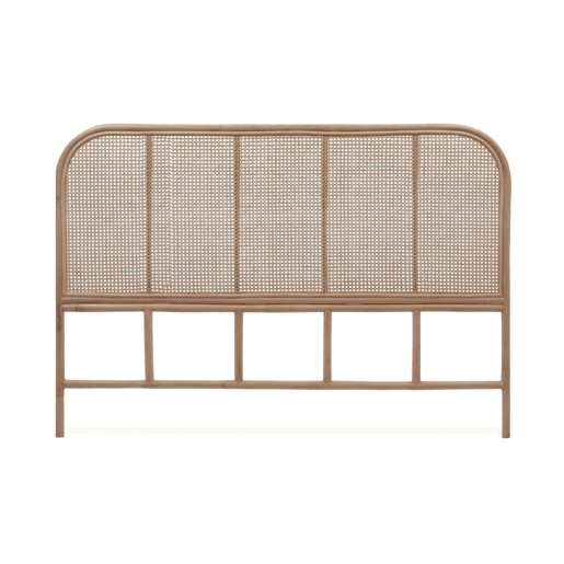 Cabeceira de vime natural e cana, Sumatra, 160x3x110 cm