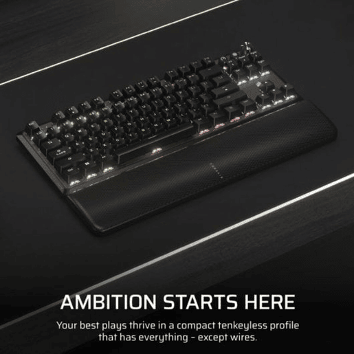 Teclado sem Fios Corsair Preto Qwerty espanhol