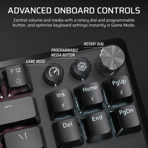 Teclado sem Fios Corsair Preto Qwerty espanhol