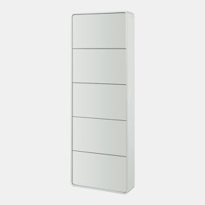 Sapateira Aure com 5 portas com dobradiças 180x63x24 cm - Branco en.casa