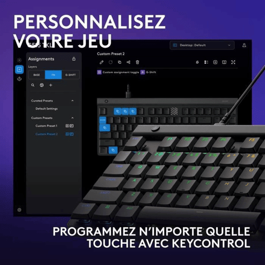 Teclado Logitech G515 TKL Preto AZERTY Teclado Logitech G515 TKL Preto AZERTY