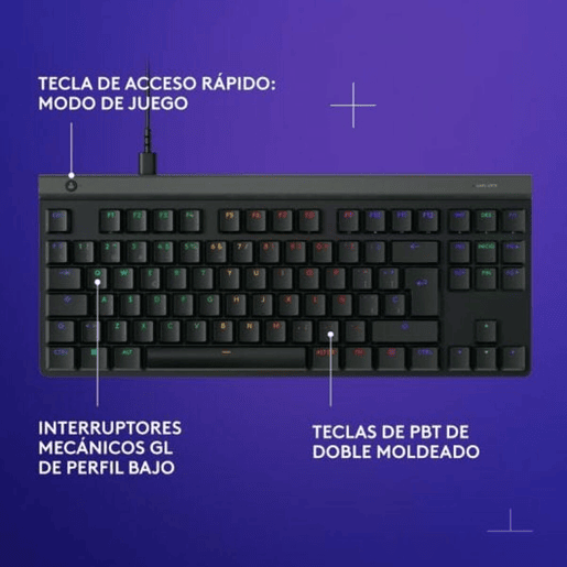 Teclado Logitech 920-012891 Preto Teclado Logitech 920-012891 Preto