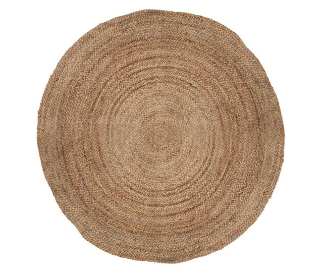 Well home - alfombra de yute 120 x 5cm en color beige