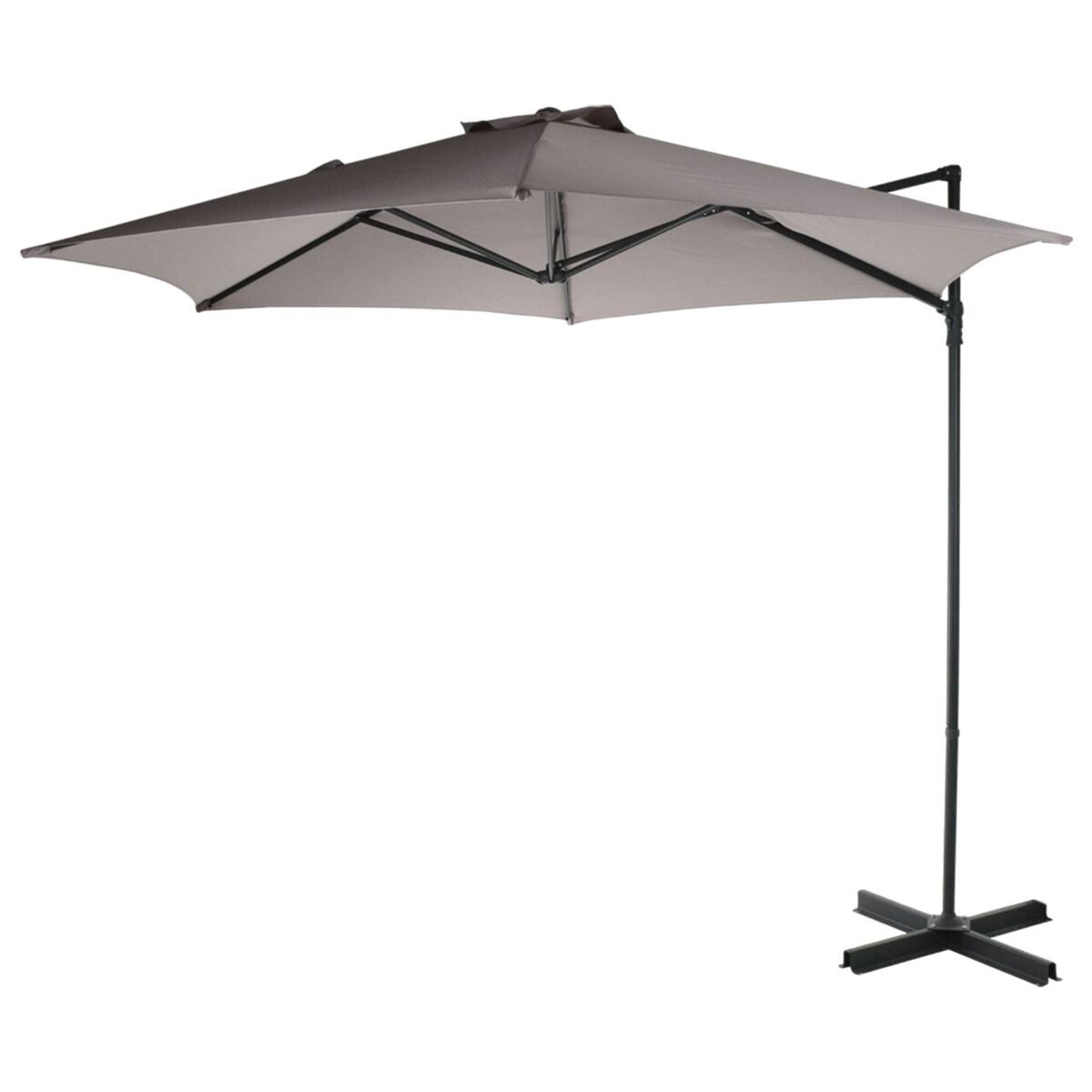 well home - sombrilla colgante push up con base de acero cruzado