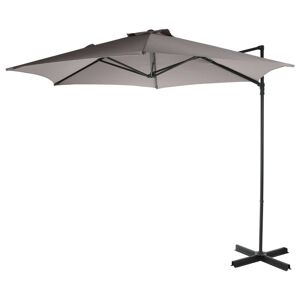 WELL HOME - Guarda-sol suspenso push up com base em cruz de aço