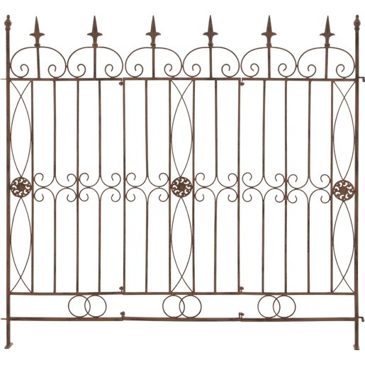Reja De Jardín Mangold En Metal Marrón antiguo 1X124X116 cm