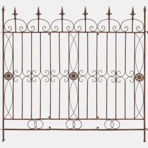 Reja De Jardín Mangold En Metal Marrón antiguo 1X124X116 cm