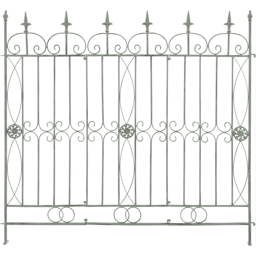 Reja De Jardín Mangold En Metal Verde antiguo 1X124X116 cm