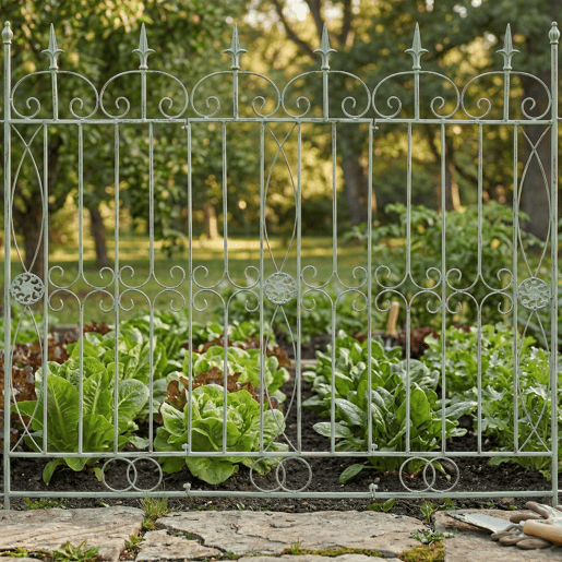 Reja De Jardín Mangold En Metal Verde antiguo 1X124X116 cm
