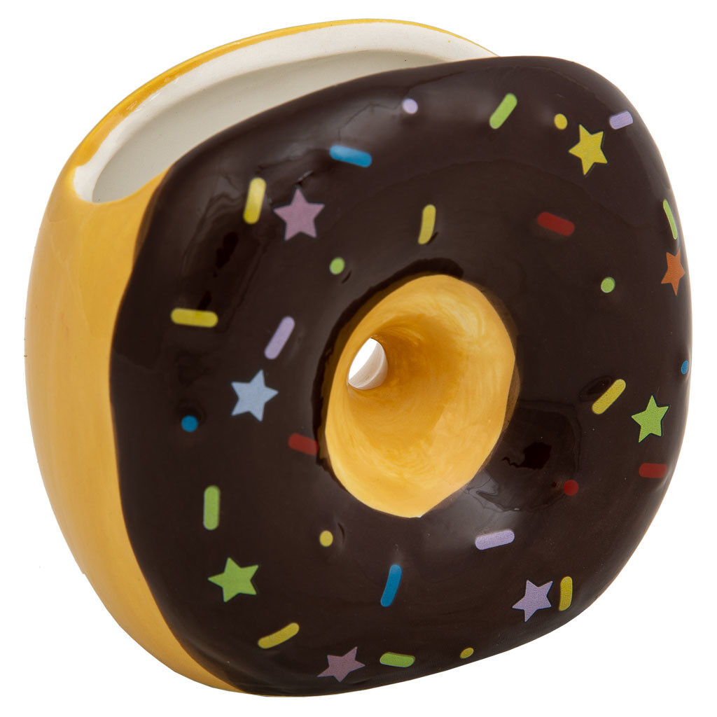 Porta lápices donut de cerámica