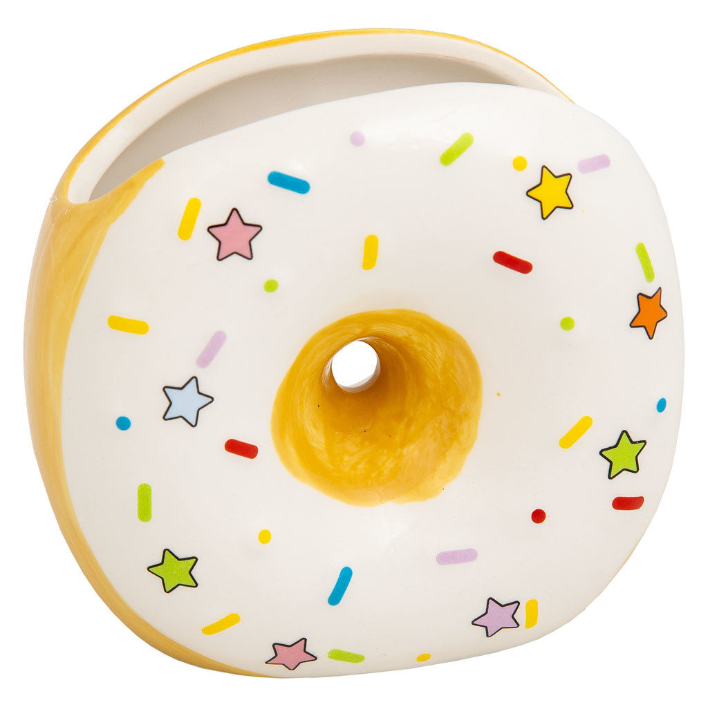 Porta lápices donut de cerámica