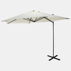 WELL HOME - Guarda-sol suspenso push up com base em cruz de aço