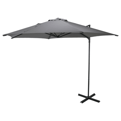 WELL HOME - Guarda-sol suspenso push up com base em cruz de aço