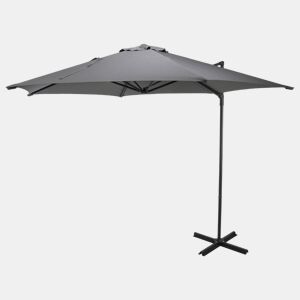 WELL HOME - Guarda-sol suspenso push up com base em cruz de aço