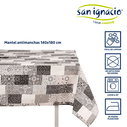Toalha de mesa de lona resistente a manchas de 140x180cm na cor azul