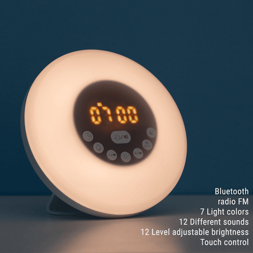Despertador Amanhecer Recarregável com Alta voz Sunrilk InnovaGoods Despertador Amanhecer Recarregável com Alta voz Sunrilk InnovaGoods