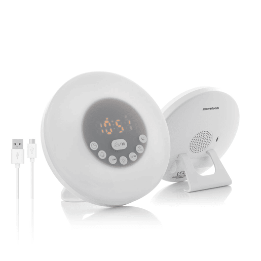 Despertador Amanhecer Recarregável com Alta voz Sunrilk InnovaGoods Despertador Amanhecer Recarregável com Alta voz Sunrilk InnovaGoods