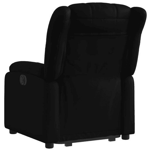 vidaXL Poltrona reclinável elevatória elétrica couro artificial preto vidaXL Poltrona reclinável elevatória elétrica couro artificial preto