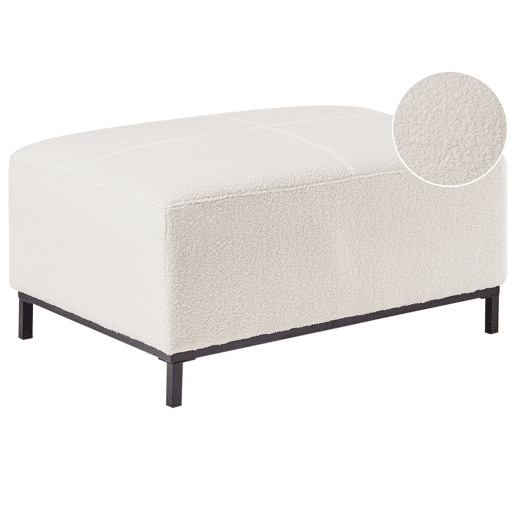 Repousa-pés OSLO Bouclé Branco Repousa-pés OSLO Bouclé Branco
