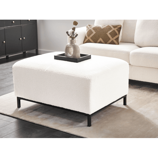 Repousa-pés OSLO Bouclé Branco Repousa-pés OSLO Bouclé Branco