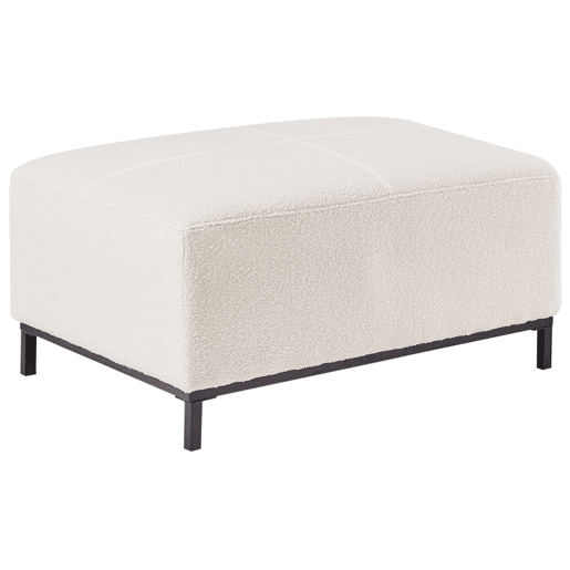 Repousa-pés OSLO Bouclé Branco Repousa-pés OSLO Bouclé Branco