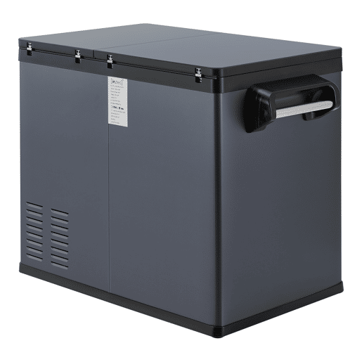 Frigorífico elétrico portátil Alberona para viagem aço 45 L- Azul Cinzento in.tec