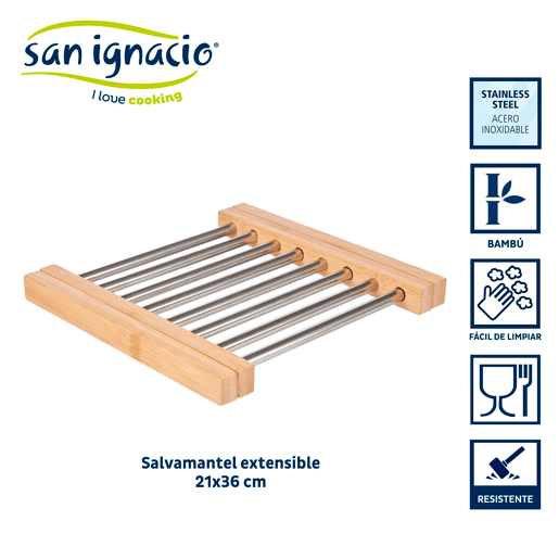 Base extensível de bambu coleção KINVARA Base extensível de bambu coleção KINVARA