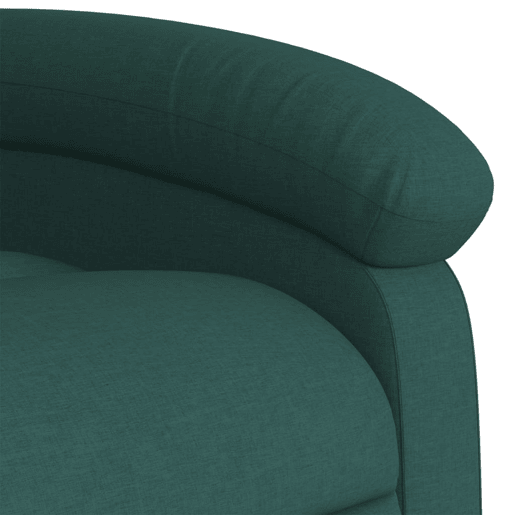 vidaXL Poltrona reclinável de massagens elétrica tecido verde-escuro vidaXL Poltrona reclinável de massagens elétrica tecido verde-escuro