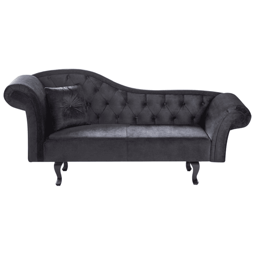 Beliani Chaise longue à esquerda Veludo LATTES Beliani Chaise longue à esquerda Veludo LATTES