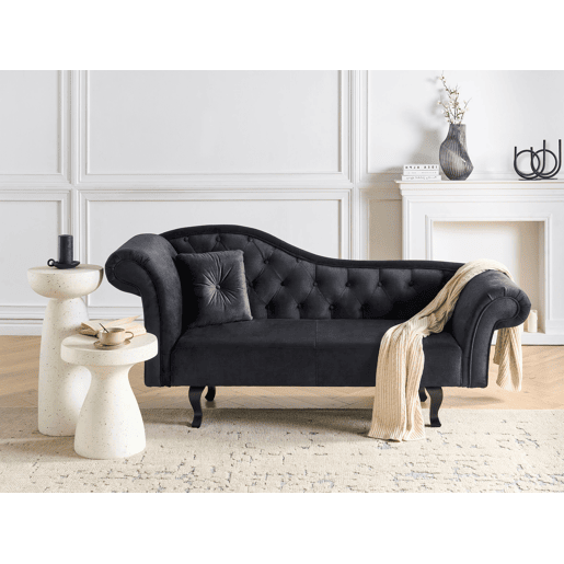 Beliani Chaise longue à esquerda Veludo LATTES Beliani Chaise longue à esquerda Veludo LATTES