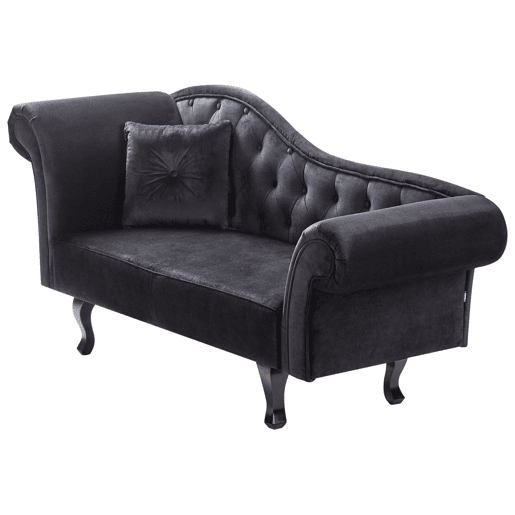 Beliani Chaise longue à esquerda Veludo LATTES Beliani Chaise longue à esquerda Veludo LATTES