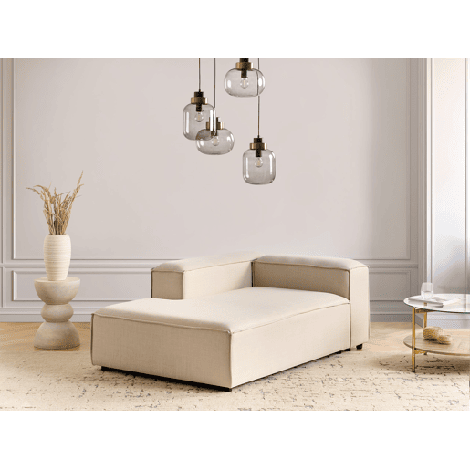 Beliani Chaise longue à direita Poliéster ARDAL