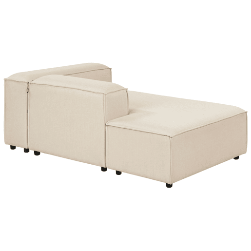 Beliani Chaise longue à direita Poliéster ARDAL