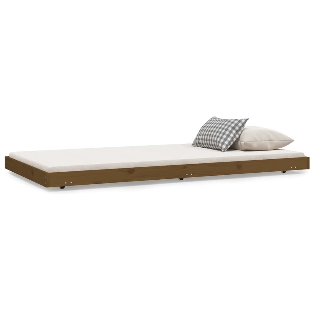 Estructura de cama 100x200 Marrón