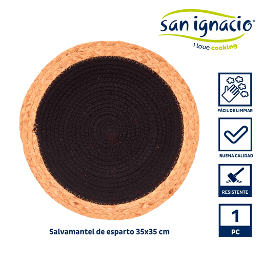 Base para descanso em tecido espiral esparto 3 coleção KINVARA