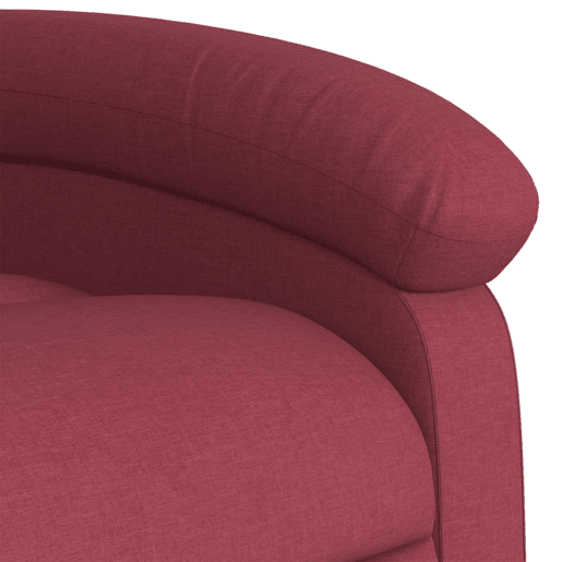 vidaXL Poltrona reclinável de massagens elétrica tecido vermelho tinto vidaXL Poltrona reclinável de massagens elétrica tecido vermelho tinto