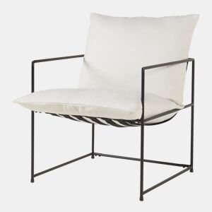 Poltrona Utsjoki com almofada lavável 90x61x70cm - PretoBege en.casa