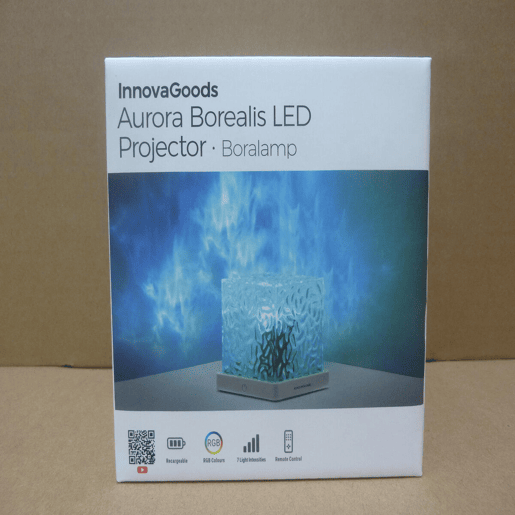 Projetor LED de Auroras Boreais Recarregável Boralamp InnovaGoods Projetor LED de Auroras Boreais Recarregável Boralamp InnovaGoods