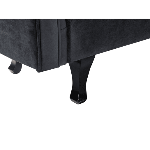 Beliani Chaise longue à direita Veludo LATTES